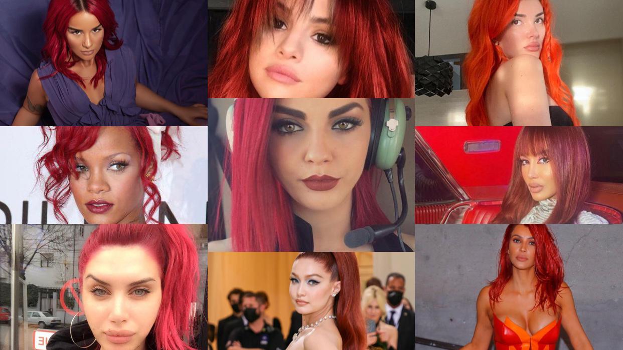 As bjonde, as brune! Këto vajza kanë zgjedhur ngjyrën e kuqe për flokët e tyre!