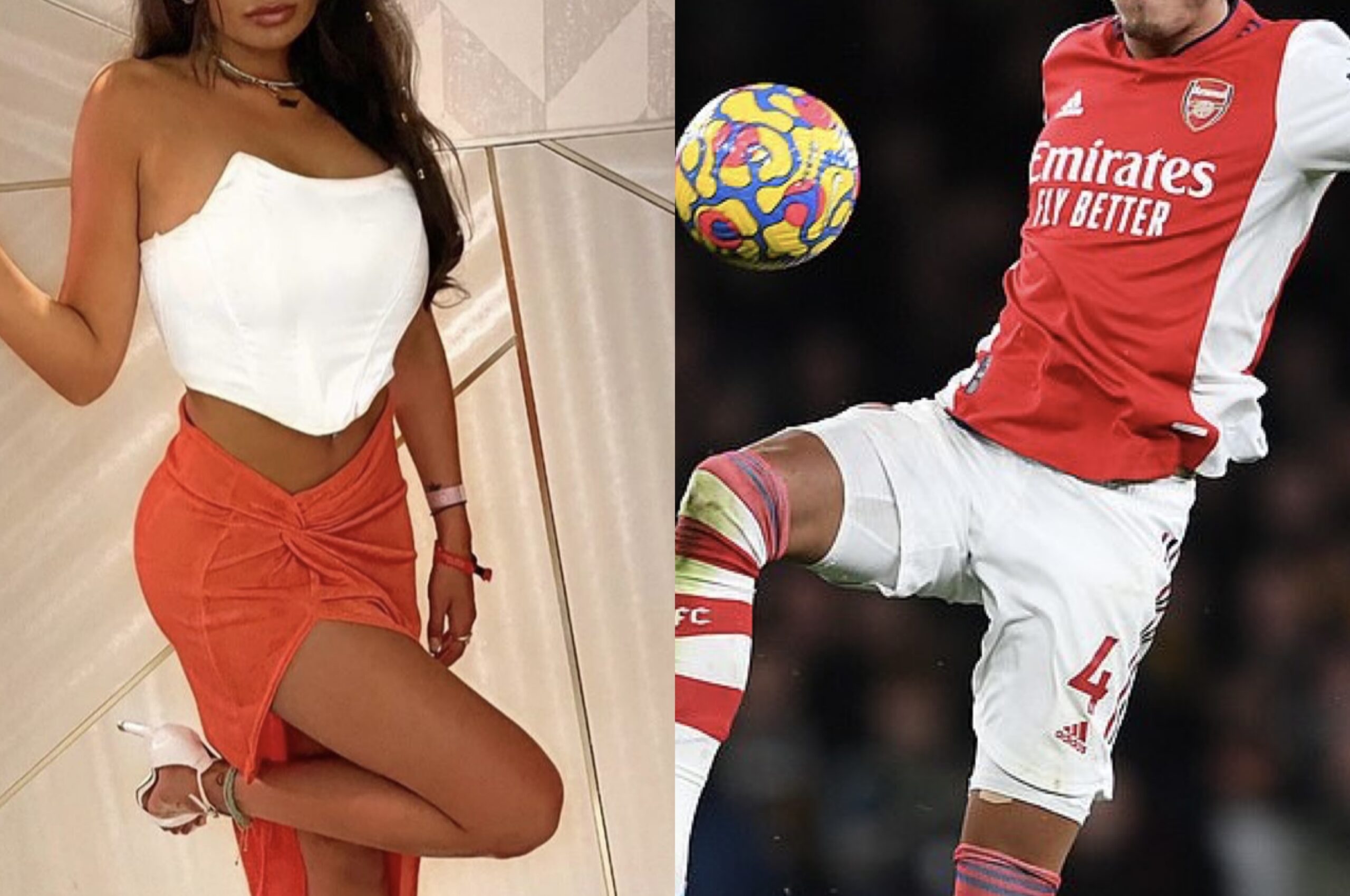 Futbollisti i njohur i Arsenalit në lidhje dashurie me modelen e njohur!